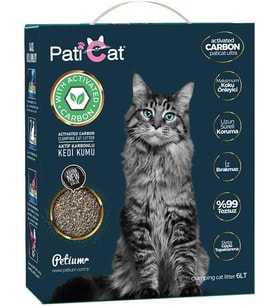 Active Carbon Topaklanan Bentonit Kedi Kumu 6 Lt