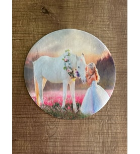 18X18 CM AT SEVEN KIZ GÖRSELLİ ARMA YAMA DİKİŞ HOBİ AKSESUARI APLİKE