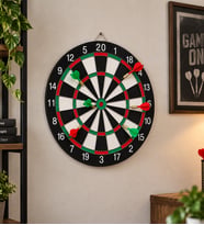 36 cm Dart Tahtası Seti 6 Adet İğne Uçlu Dart Oku Duvara Asılabilir Hedef Oyunu