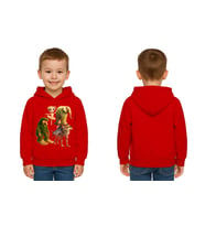 Unisex Brainrot Baskılı Çocuk Swaetshirt Kapüşonlu 3 İplik Şardonlu (Kırmızı)