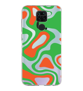 Xiaomi Redmi Note 9 Uyumlu Kapak Renkli Desen Tasarımlı Şeffaf Silikon Kılıf