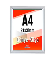 Alüminyum Çerçeve Gönye Köşe 21x30cm A4