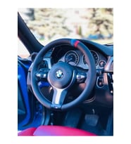 Bmw - M Çizgili Ithal Suni Deri Oto Direksiyon Kılıfı