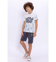 U.S. Polo Assn 1006 Erkek Çocuk Bermuda Takım (Beyaz)