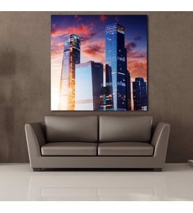 BİNALAR KANVAS TABLO 50x50cm (Karışık)