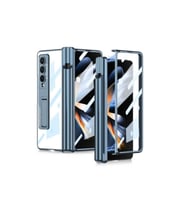 Samsung Galaxy Z Fold 4 Uyumlu Kılıf Zore Kıpta Standlı Kalem Bölmeli Kapak