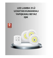 Mey İthalat® Dekoratif ve Pratik 3’lü Kumandalı Spot LED Aydınlatma