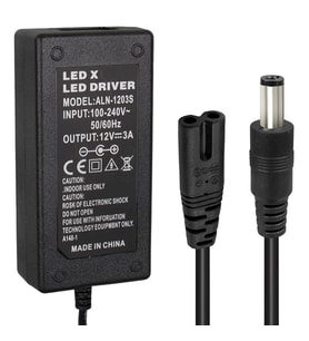 Powermaster PM-1980 12 Volt - 3 Amper - 36 Watt 5.5*2.5 Mm Uçlu Plastik Kasa Masaüstü Adaptör