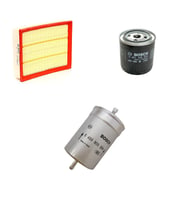 Bosch Filtre Bakım Seti Audi A6 2.8 Benzin 1998-2004 Hava + Yağ f. + Yakıt Filtre Bosch