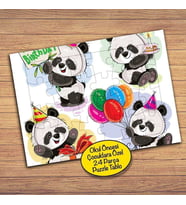 Happy Brithday - Panda 24 Parça Çocuklara Özel Yapboz Tablo-689