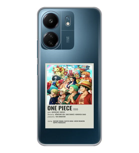 Xiaomi Redmi 13C Uyumlu One Piece Desenli Şeffaf Telefon Kılıfı