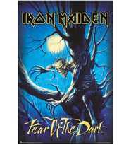 Erik Iron Maiden Fear Of The Dark Poster - 35.8 x 24.2 inç - Shipped Roll-up - Havalı Poster - Sanat Posteri - Poster ve Baskılar - Duvar Posteri