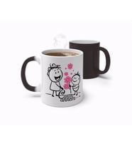 BK Gift Kişiye Özel Canım Annem Tasarımlı Sihirli Kupa Bardak-17 (Beyaz)