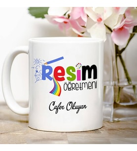Resim Öğretmenine Hediye Kupa Bardak