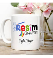 Resim Öğretmenine Hediye Kupa Bardak