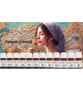 YURDUM ÇİÇEKLERİ ESANS SETİ 10 ML * 12 ADET