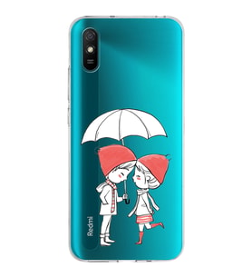 Xiaomi Redmi 9A Uyumlu Kapak Aşk Tasarımlı Şeffaf Silikon Kılıf