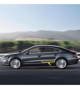 VW Passat CC 2013-2017 Sol Arka Kapı Çıtası Kromaj 3C8853073B
