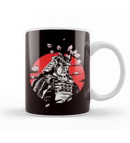 Japan Flag Japanese Art Samurai Shinobi Warrior Ninja Katana Kupa Bardak Porselen