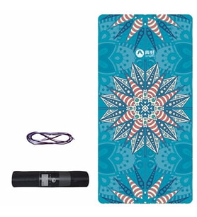 Tusi Yoga Matı ve Pilates Minderi Yıldız Desen (Çok Renkli)