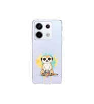 Redmi Note 13 Pro 5G ile Uyumlu Splash Mirket Tasarımlı Şeffaf Silikon Kılıf