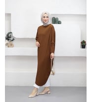 Tunik Modelimiz, Modern Kadının Tarzını Yansıtan Özel Bir Tasarım! (Kahverengi)