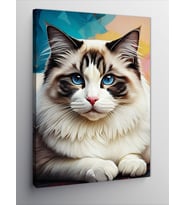 Kanvas Tablo Masum Bakışlı Kedi