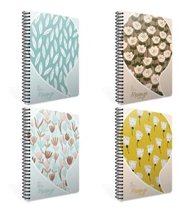 GIPTA MESSAGE NOTES SPİRALLİ SERT KAPAK DEFTER 17x24 120YP. ÇİZGİLİ