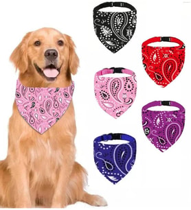 TİNEKE EVCİL HAYVAN KÖPEK BOYUN TASMASI YAKALIK ÖNLÜK FULAR PEMBE (BÜYÜK 440)