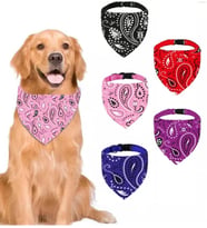 TİNEKE EVCİL HAYVAN KÖPEK BOYUN TASMASI YAKALIK ÖNLÜK FULAR PEMBE (BÜYÜK 440)