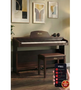 Midex PLX-190SR Gül Ağacı Dijital Piyano 88 Tuşlu Hammer Action ve Tuş Hassasiyeti