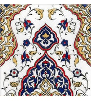 Armada Çini 20x20 Cm SP 79 Kütahya Çinisi Osmanlı Desenli Çini Karo