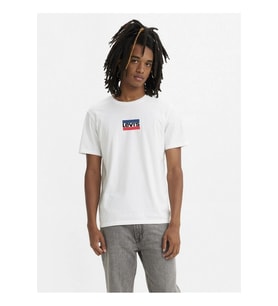 Levi's Erkek Bisiklet Yaka Beyaz T-shirt - A2823-0189 (Turuncu)