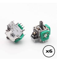 6 ADET XBOX ONE Analog Motoru Kaliteli Xbox One Kollar İçin Orjinal Yedek Parça Xbox One Kol Tamiri (Yeşil)