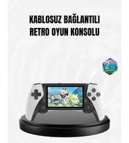 4.3 İnç Ekranlı Retro Oyun Konsolu – 64 GB Hafızalı Şarjlı ve Multimedya Destekli