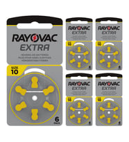 Rayovac Extra 10 Numara İşitme Cihazı Pili (5 Paket x 6 Adet = 30 Adet Pil)