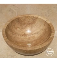 Sipahi Marble Noche Traverten Çanak Lavabo
