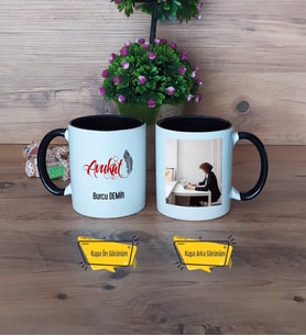 Avukat Kupa Bardak Siyah Fotoğraflı Avukatlar Günü Hediyesi