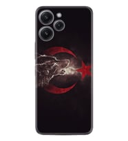 Xiaomi Redmi 12 128 GB 4 GB Ram Kılıf Desenli Silikon Kurt ve Ay Yıldız 1403