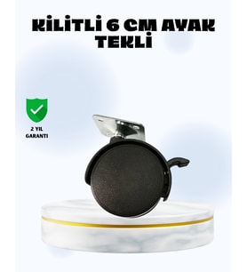 6 Cm Kilitli Tekerlek Ayak Tek Adet