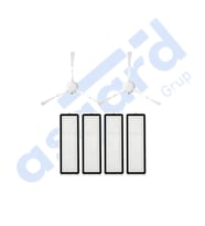 Dreame F9 PRO Uyumlu 2 Yan Fırça 4 Filtre PKT-iasgf0000271