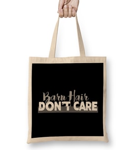 Barn Hair Don t Care Funny Farmer Bez Çanta Uzun Saplı