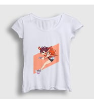 Presmono Kadın Beyaz Momo Ayase V2 Anime Dandadan T-Shirt 512292tt