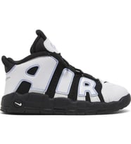 Nike Uptempo Air More Leather Sneaker Hakiki Deri Bilekli Lastik ipli Spor Ayakkabı Siyah