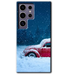 Galaxy S24 Ultra Kılıf HD Desen Baskılı Kılıf - Karlı Vosvos