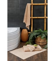 4 lü Banyo Havlu Seti (Bej)