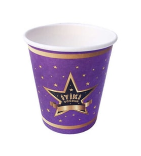 Bardak karton iyiki doğdun yıldızlı 8oz pk:8-