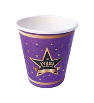 Bardak karton iyiki doğdun yıldızlı 8oz pk:8-