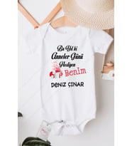 Bu Yılki Anneler Günü Hediyen Benim Kişiye Özel Baskılı Bebek Body Zıbın