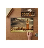 San Marco Bazilikası İtalya Manzara Tasarımı 240 parça Ahşap Puzzle Ahşap Kutuda MP01137